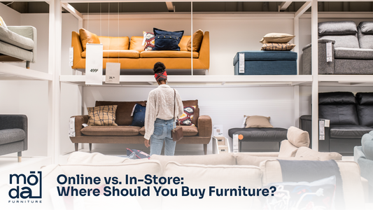 Discover the pros and cons of buying furniture online vs. in-store. Compare prices, convenience, quality, and experience to make the best choice.