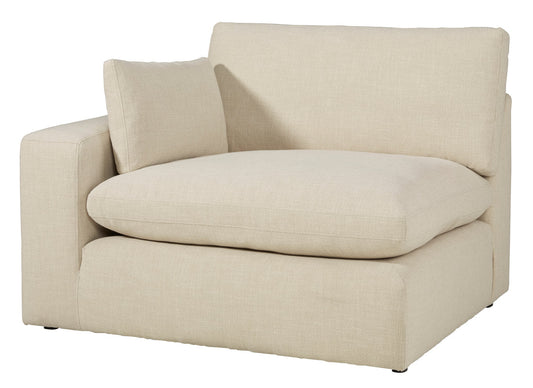 Elyza Linen Modern Contemporary Traditional Sleek Fabric Sectional Oversized, High Quality Sofaloveseat