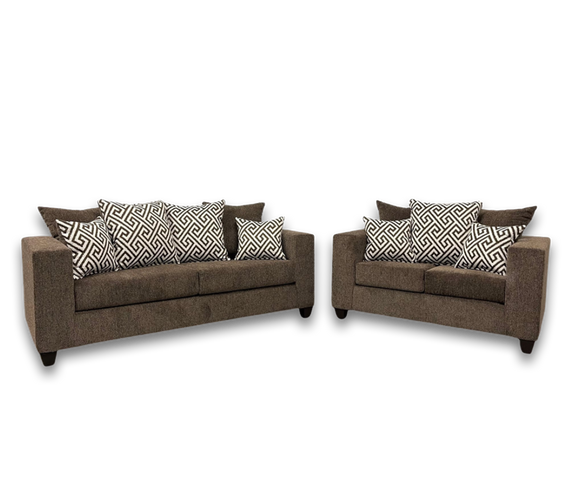 Monroe Mocha Sofa & Loveseat
