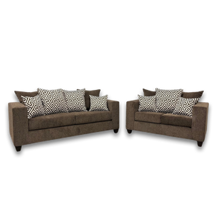 Monroe Mocha Sofa & Loveseat