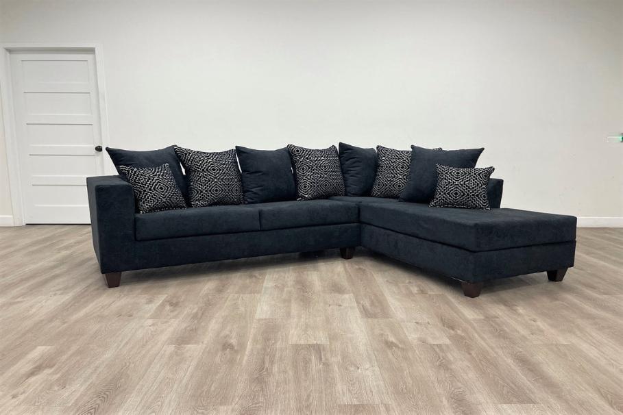 Monroe Hollywood Black RAF Sectional