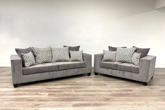 Monroe Smoke Sofa & Loveseat