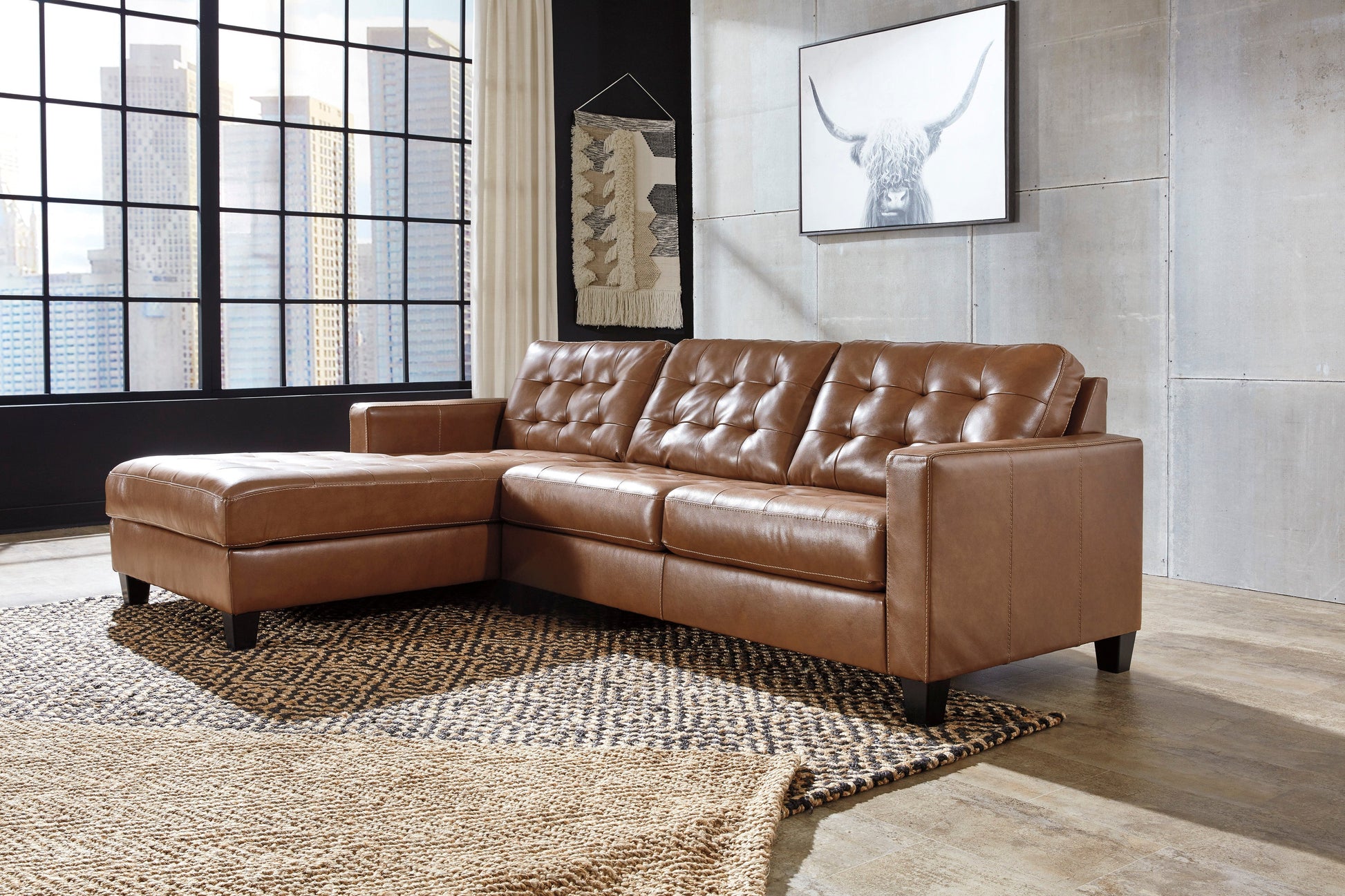 Baskove Auburn 2-Piece LAF Chaise Sectional