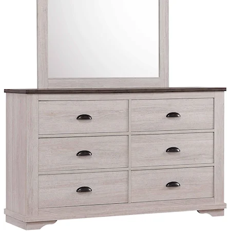B8130 CORALEE BEDROOM GROUP CHALK/GREY