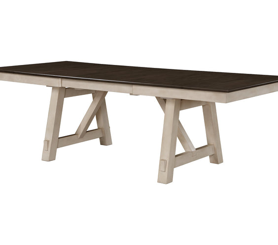 Maribelle Chalk/Gray Extendable Dining Set