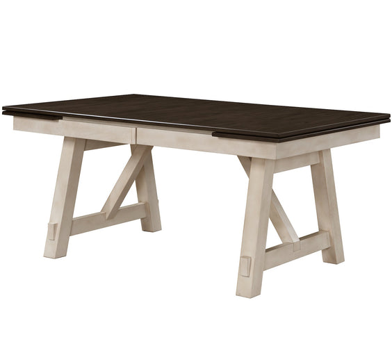 Maribelle Chalk/Gray Extendable Dining Set