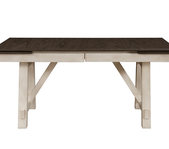 Maribelle Chalk/Gray Extendable Dining Set