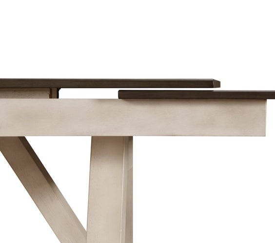 Maribelle Chalk/Gray Extendable Dining Set
