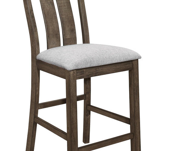 Quincy Grayish Brown Counter Height Dining Set