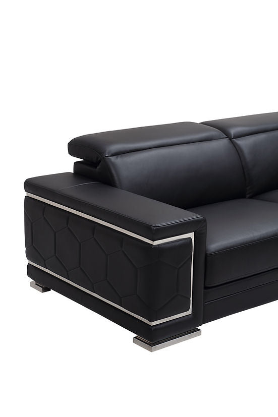 MI-2205 Adrian sofa & loveseat (Black)