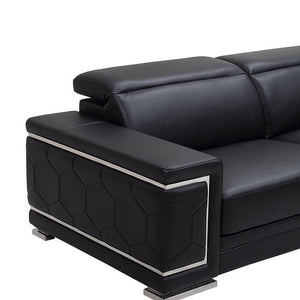 MI-2205 Adrian sofa & loveseat (Black)