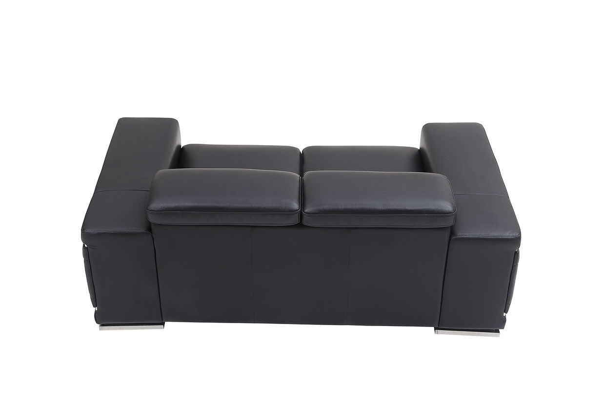 MI-2205 Adrian sofa & loveseat (Black)