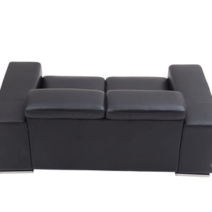 MI-2205 Adrian sofa & loveseat (Black)