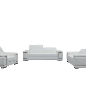 MI-2205 Adrian sofa & loveseat (White)