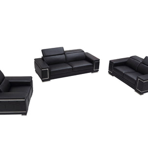 MI-2205 Adrian sofa & loveseat (Black)