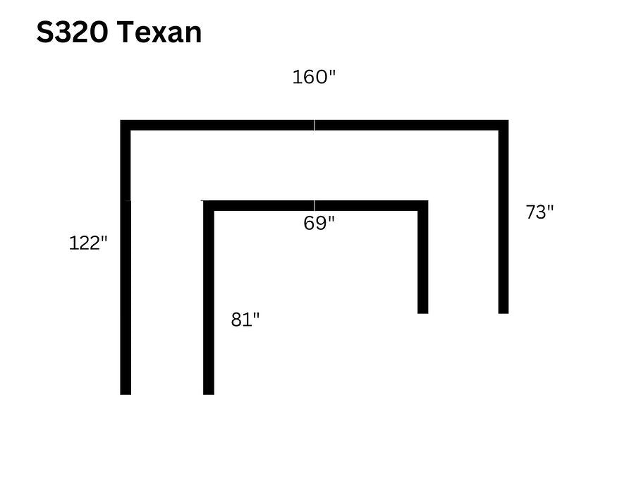 S320 Texan 4pcs Sectional