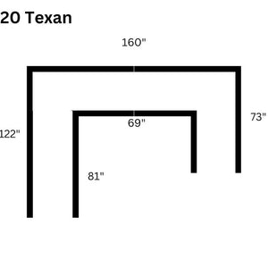 S320 Texan 4pcs Sectional