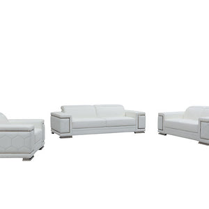 MI-2205 Adrian sofa & loveseat (White)