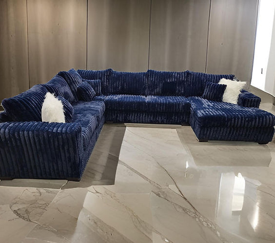 S320 Texan 4pcs Sectional Blue