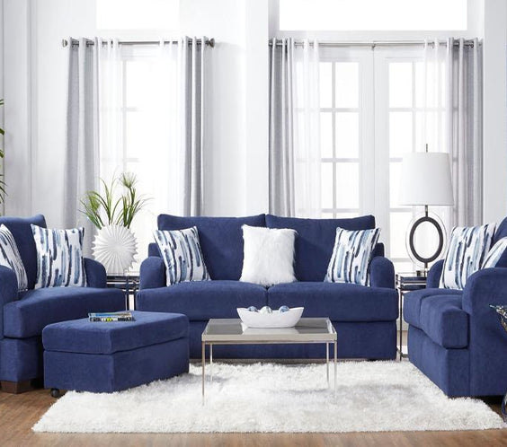 S14100 Cameo Sofa & loveseat Navy