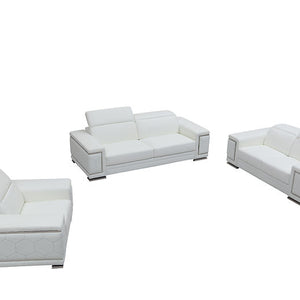 MI-2205 Adrian sofa & loveseat (White)