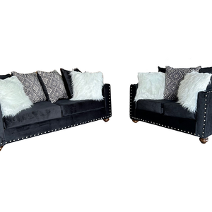 S315 Black Sofa & Loveseat