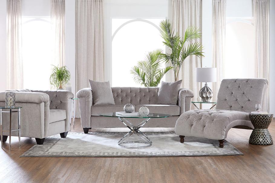 S22900 Sofa & loveseat Lush Silver