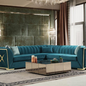 S6105 Ariana sectional  (Sea Foam Blue)