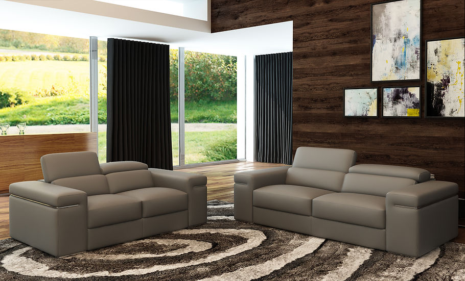 MI-8020 Soho Grey Love Seat & Sofa