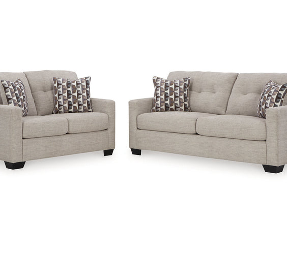 Mahoney Pebble Sofa and Loveseat