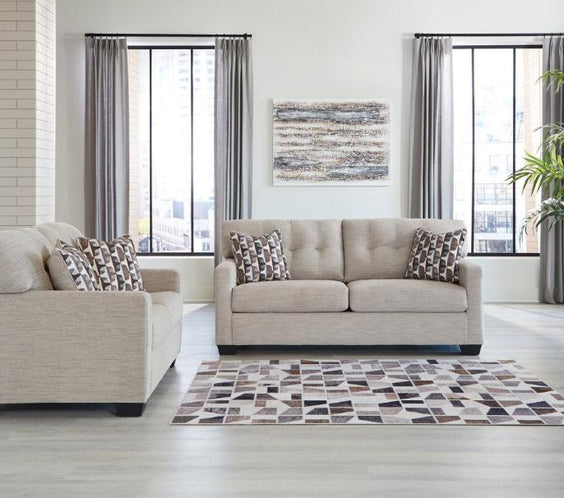 Mahoney Pebble Sofa and Loveseat
