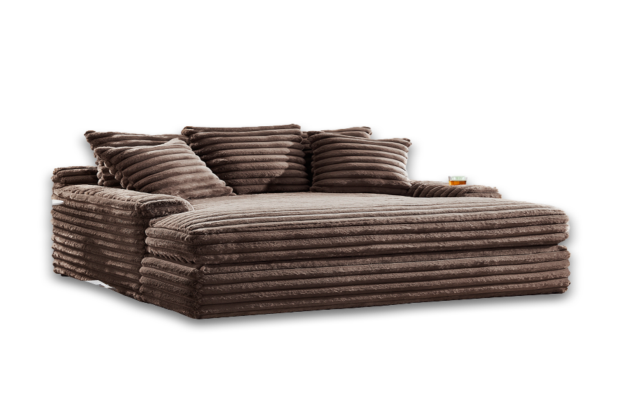 4500 - Chocolate Chaise Lounge