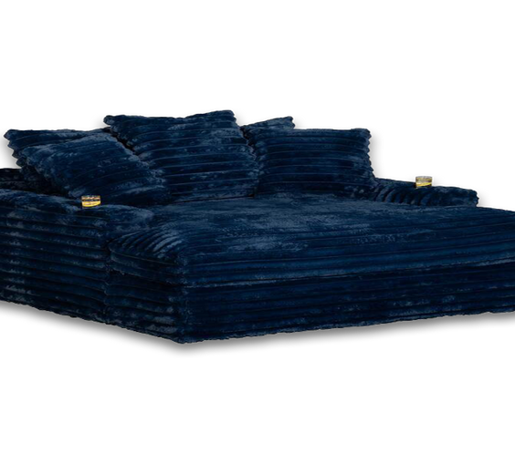 4500 - Navy Chaise Lounge