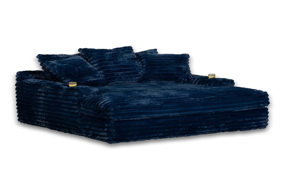 4500 - Navy Chaise Lounge