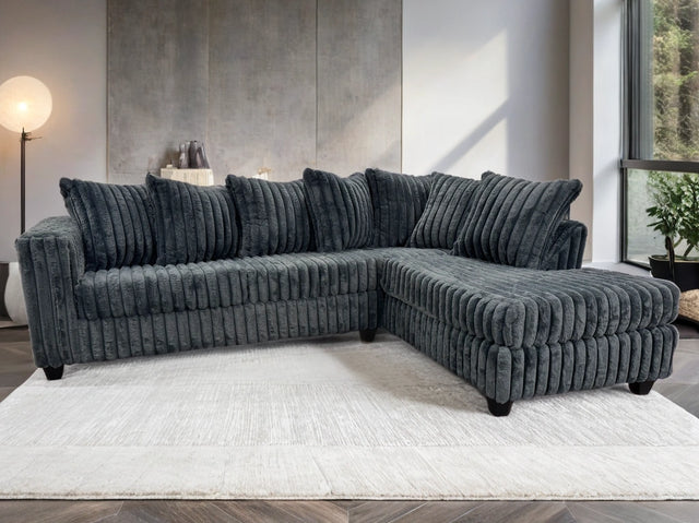 Upgrade your living space with the 510 Charcoal Sectional. Stylish, durable, and comfortable, perfect for modern homes. Shop now at Moda Home.
