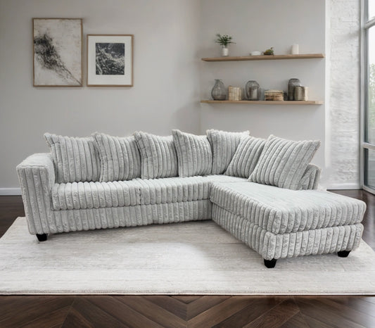 Transform your living room with the 510 Gray Sectional Sofa. Modern design, plush cushions, and durable build—shop now at Moda Home for ultimate comfort.