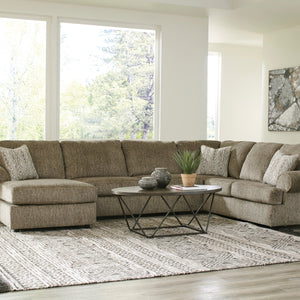 Hoylake Chocolate 3-Piece LAF Chaise Sectional