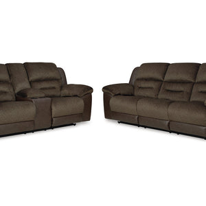 Dorman Chocolate Reclining Living Room Set