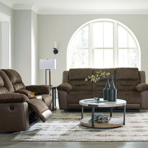 Dorman Chocolate Reclining Living Room Set