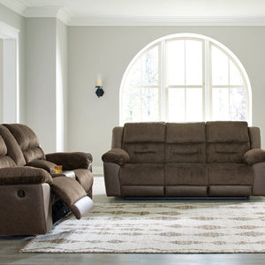 Dorman Chocolate Reclining Living Room Set