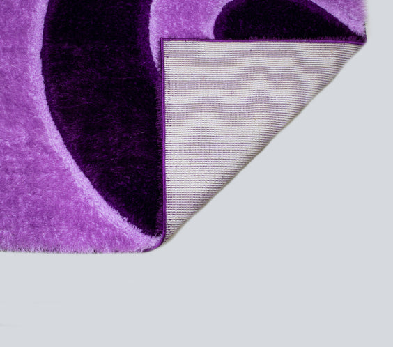 3D Shaggy PURPLE Area Rug - 3D666
