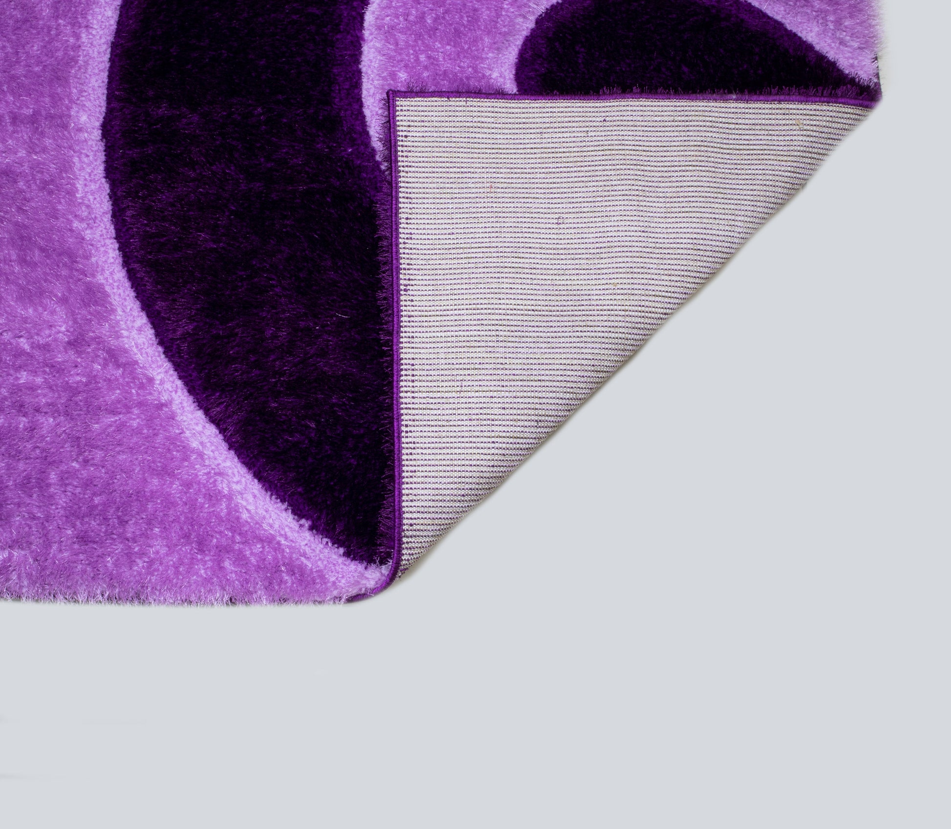 3D Shaggy PURPLE Area Rug - 3D666