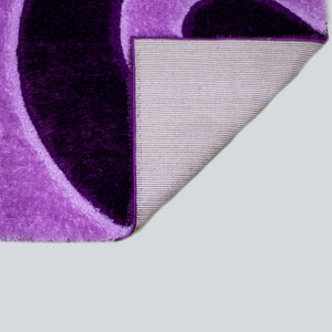 3D Shaggy PURPLE Area Rug - 3D666