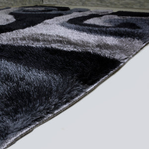 3D Shaggy GRAY Area Rug - 3D555