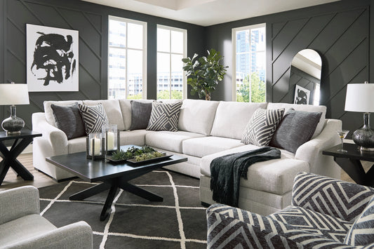 Ashley 541-02 Sectional with stain-resistant fabric.