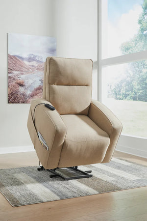 Enjoy soothing comfort with the Ashley 9370312 Power Lift Recliner. Features heat, massage & lift support. Shop now at Moda Home for premium relaxation.