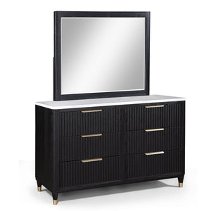 Kara Black Panel Bedroom Set