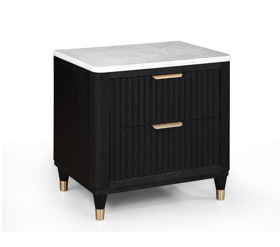 Kara Black Panel Bedroom Set