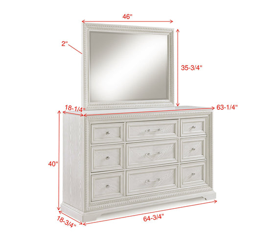 Alexandria Whitewash Panel Bedroom Set