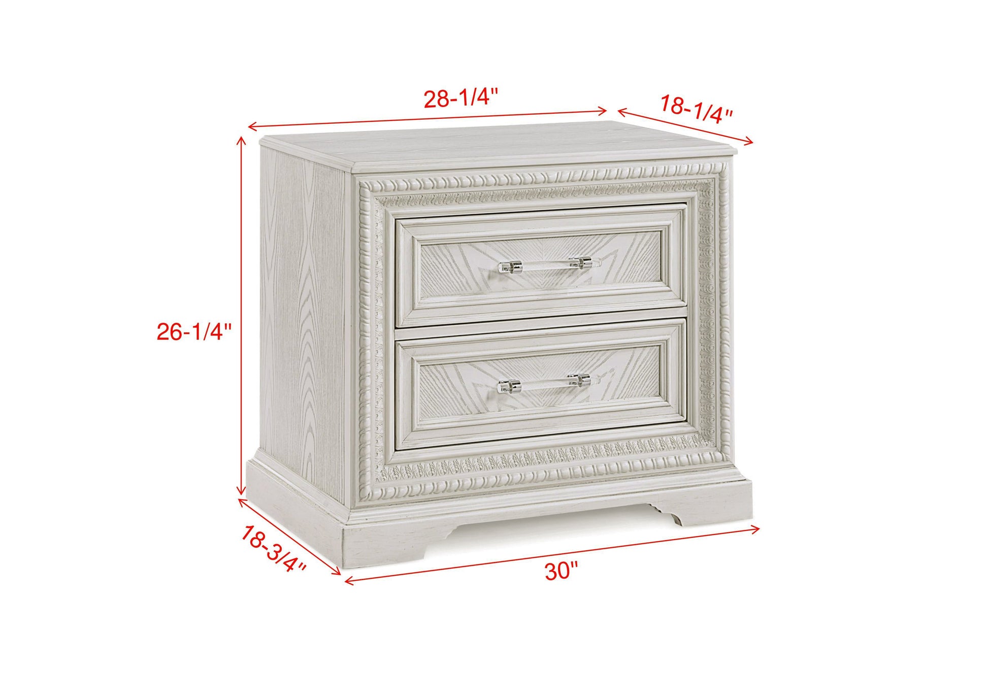 Alexandria Whitewash Panel Bedroom Set